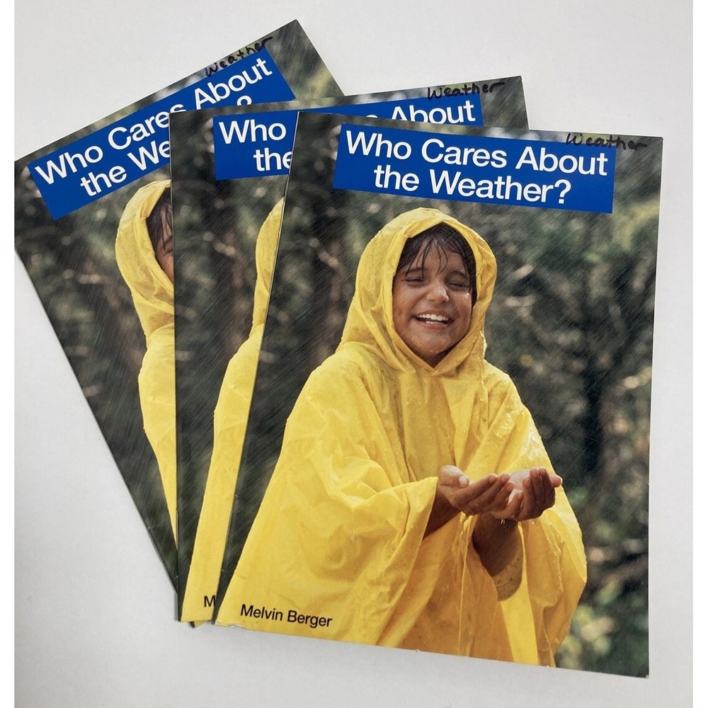 Who Cares About the Weather by Melvin Berger---Lot of 3 Guided Reading Books